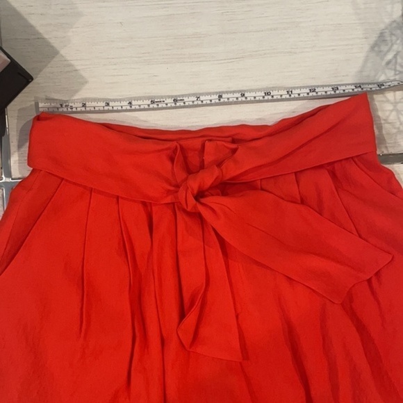 NWOT DO + BE Orange Tie Waist Shorts M - Picture 10 of 14